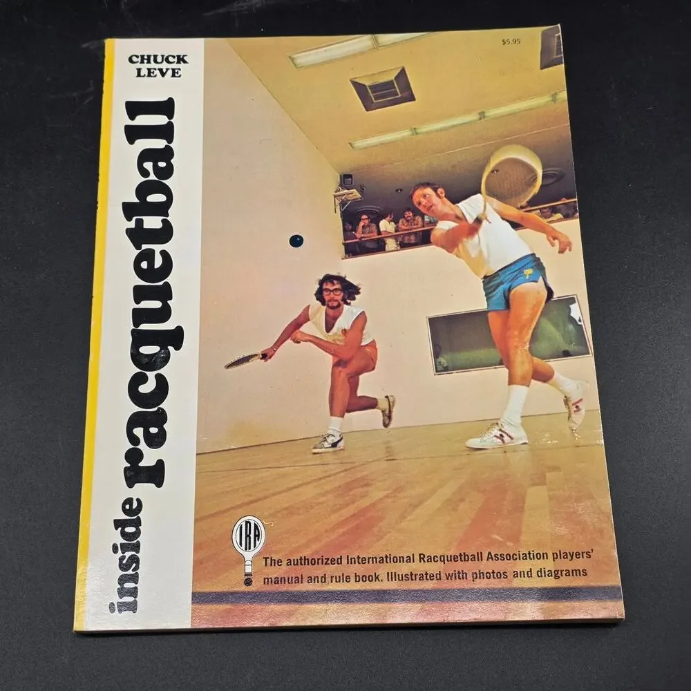 Inside Racquetball Chuck Leve 1973 Illustrated Rules Manual Sports